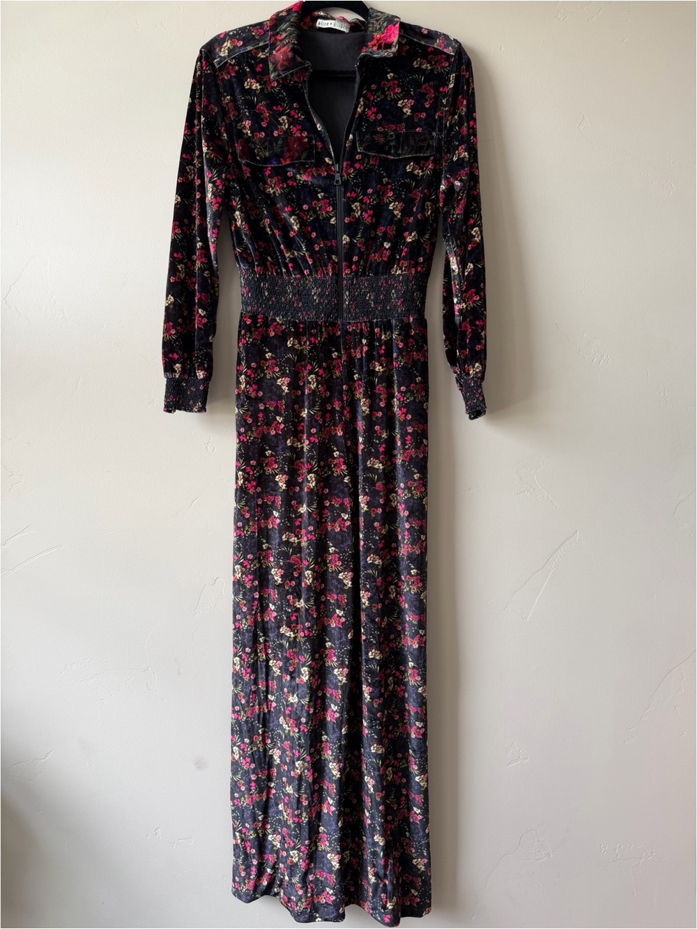 Alice + Olivia Danae Jumpsuit - Velvet Floral - SZ:6